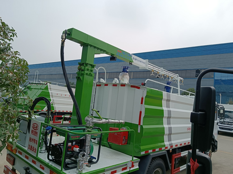 東風D9旋轉伸縮臂鐵路抑塵車-程力12方煤炭運輸降塵_大同煤場抑塵灑水車_運煤抑塵劑固化劑噴灑